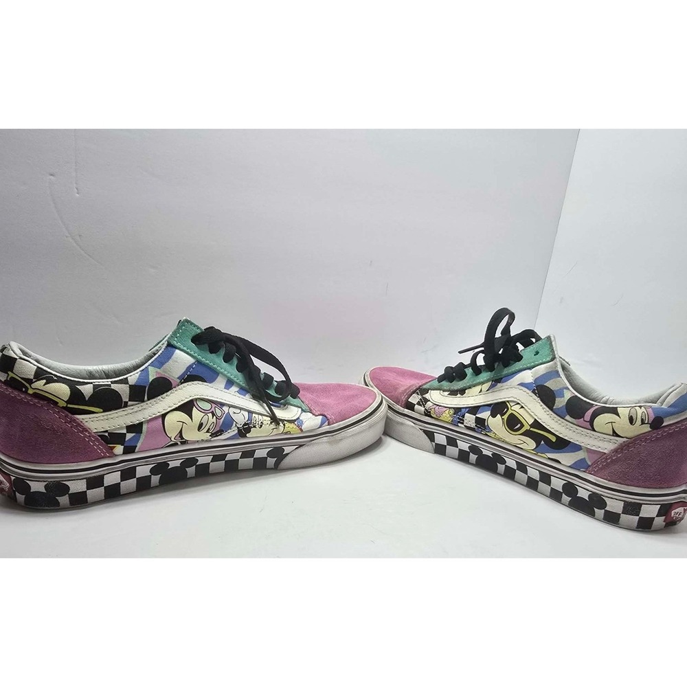Vans Old Skool Disney 90s Mickey Mouse Multi Color Sneakers Womens 10 Mens 8.5 - Picture 5 of 12
